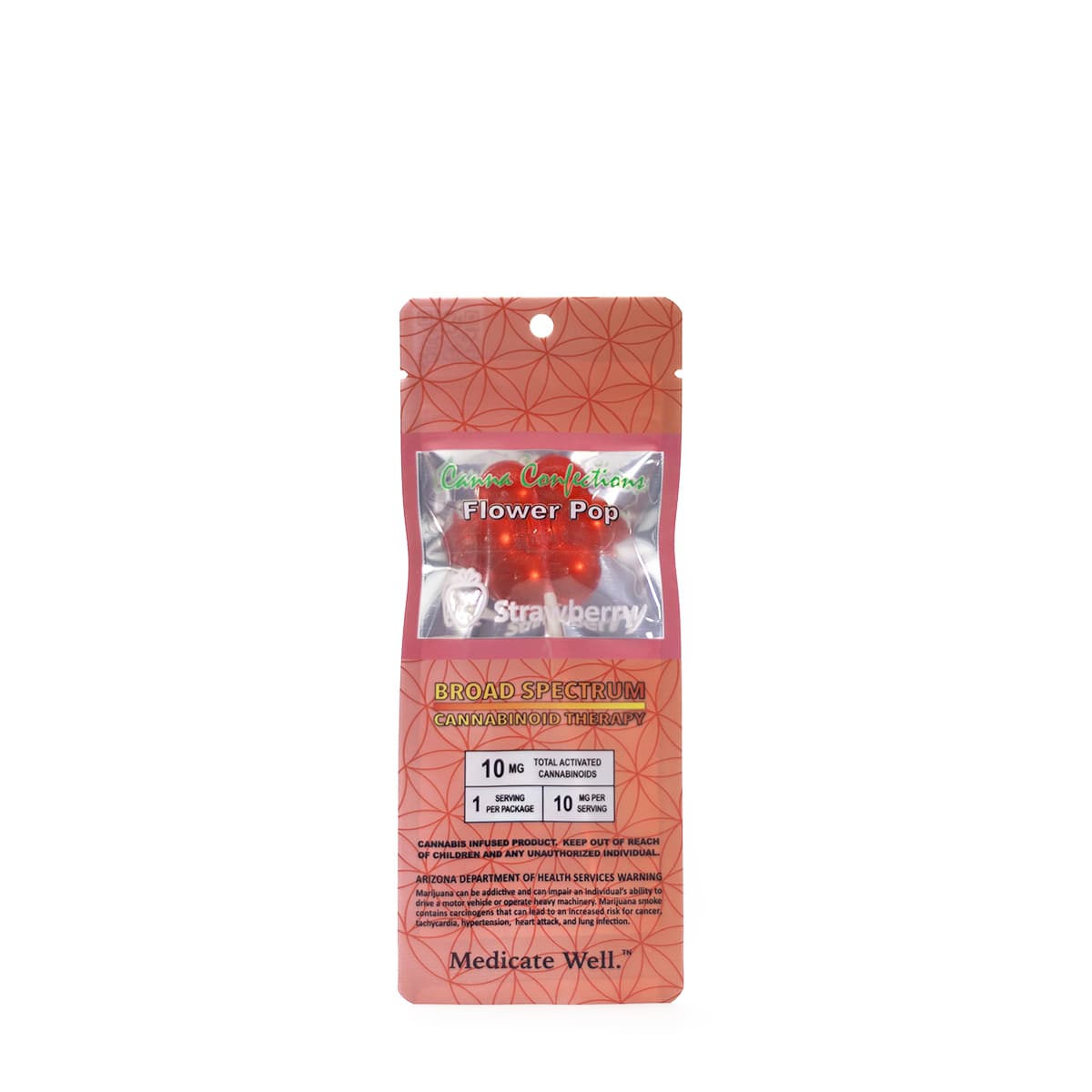 Canna Confections - Flower Pop - Strawberry (I) (10mg)