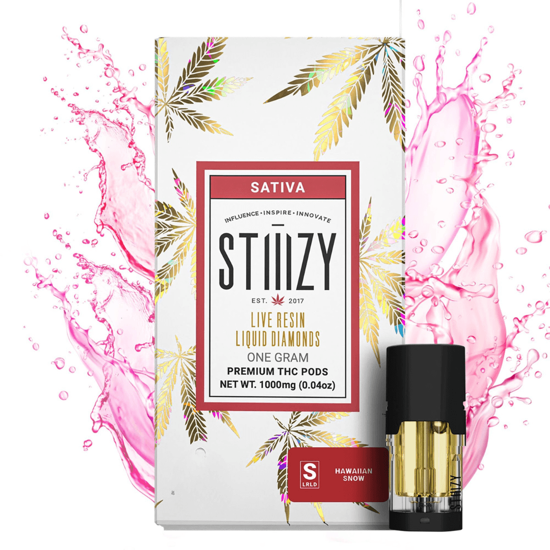Stiiizy Hawaiian Snow .5g Live Resin Diamond Vape Pod