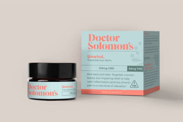 Dr. Solomon's Unwind 3:1 CBD:THC Balm 180mg