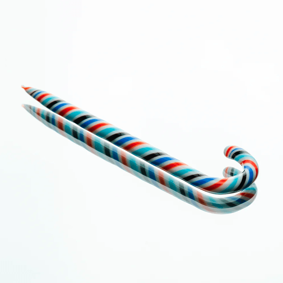 Hemper Candy Cane Dab Tool Blue Swirl