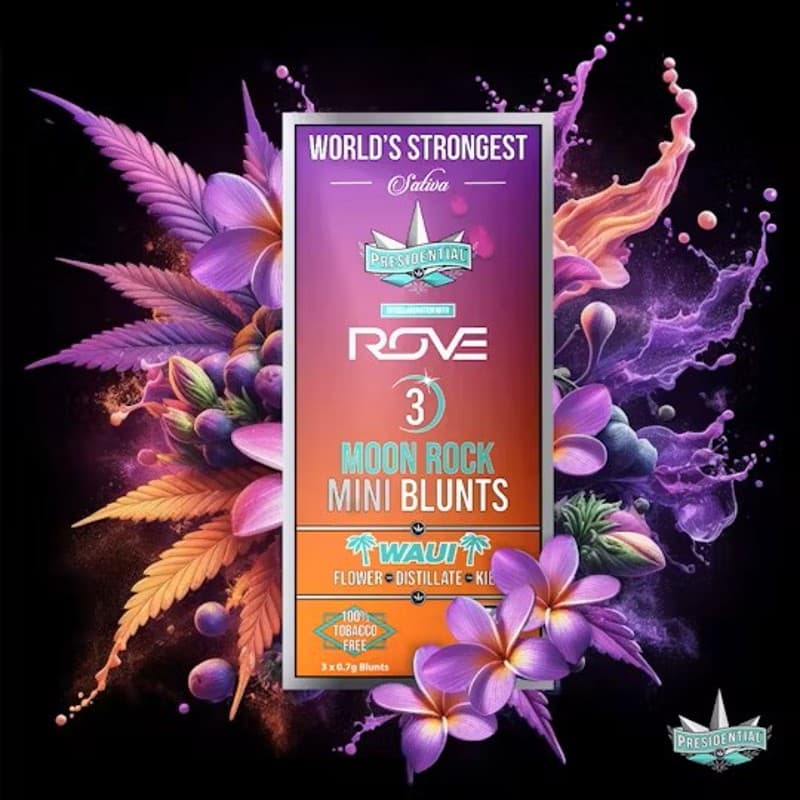 Presidential | Waui Moon Rock Mini 3pk Blunts 1.8g