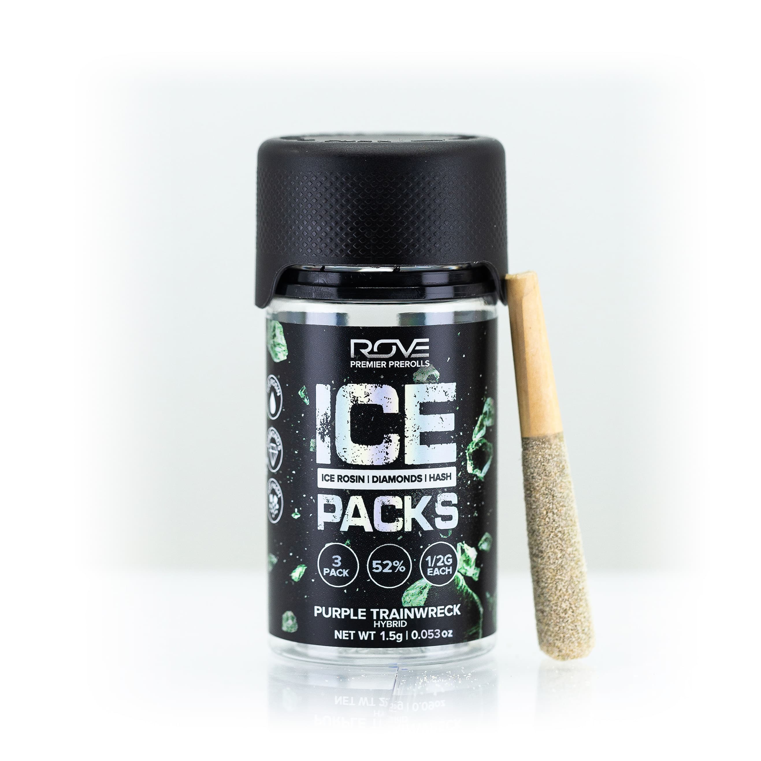 ROVE Purple Trainwreck (H) Ice Packs Infused Pre-Roll Multipack 0.5g 3pk