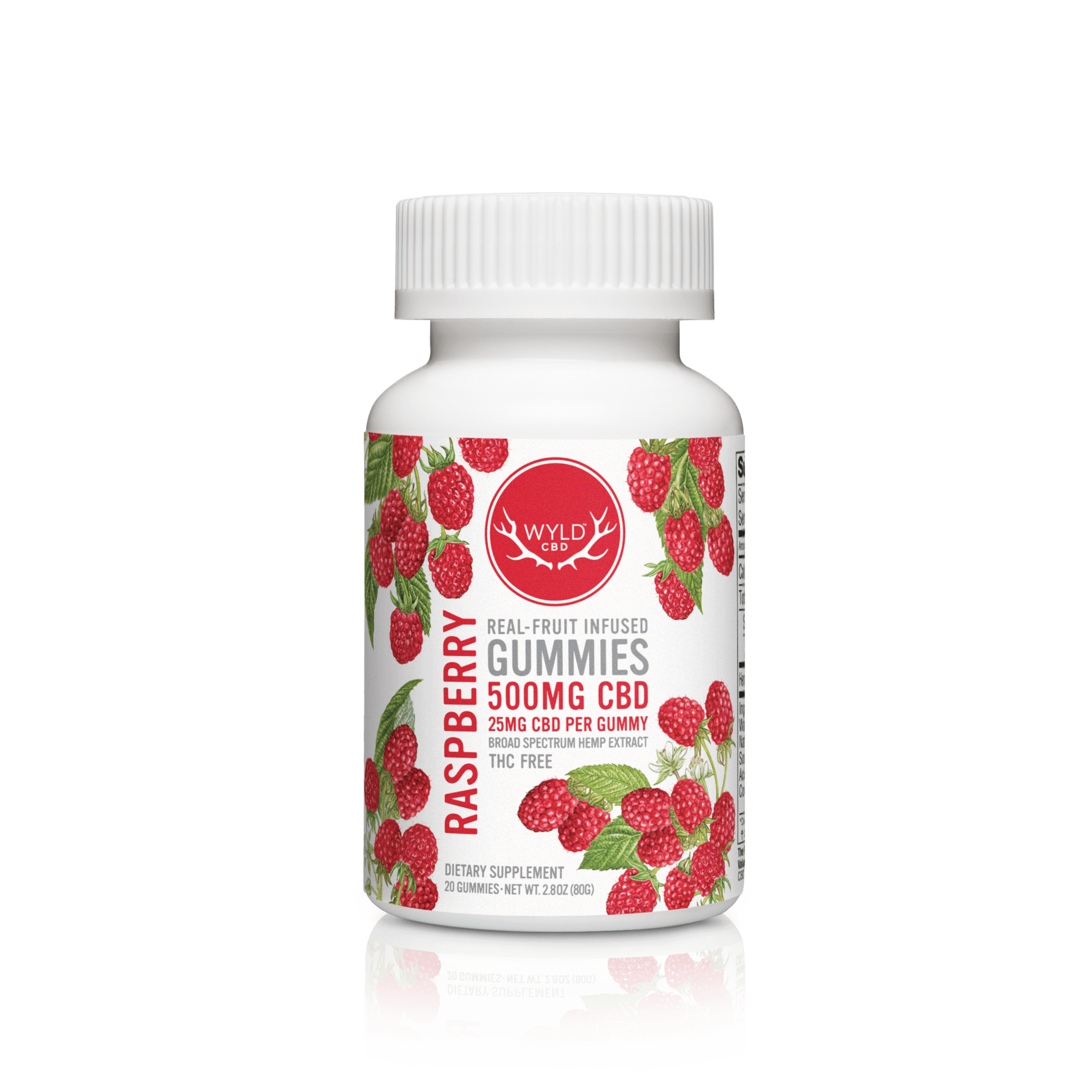 Wyld Raspberry CBD Gummies 500mg