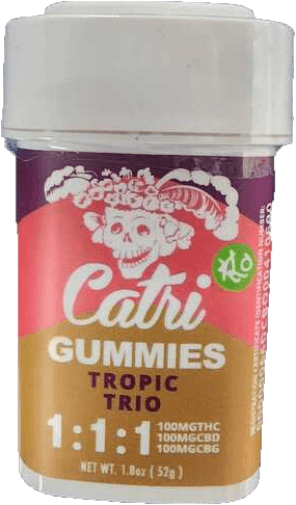 Catri - Gummies 1:1:1 - Tropic Trio (H) (100mg THC/CBD/CBG)