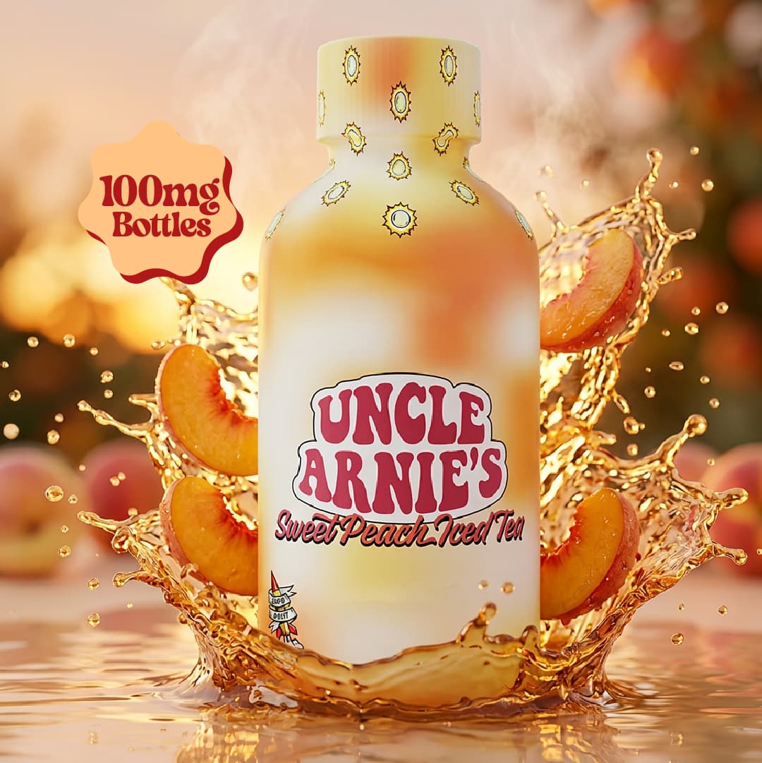 Uncle Arnie's 8oz 100mg Sweet Peach Iced Tea
