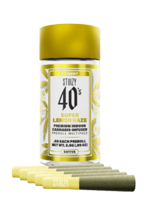 Stiiizy 40's | Super Lemon Haze | 2g 4pk] [Infused Preroll] *NOT REDEEMABLE*