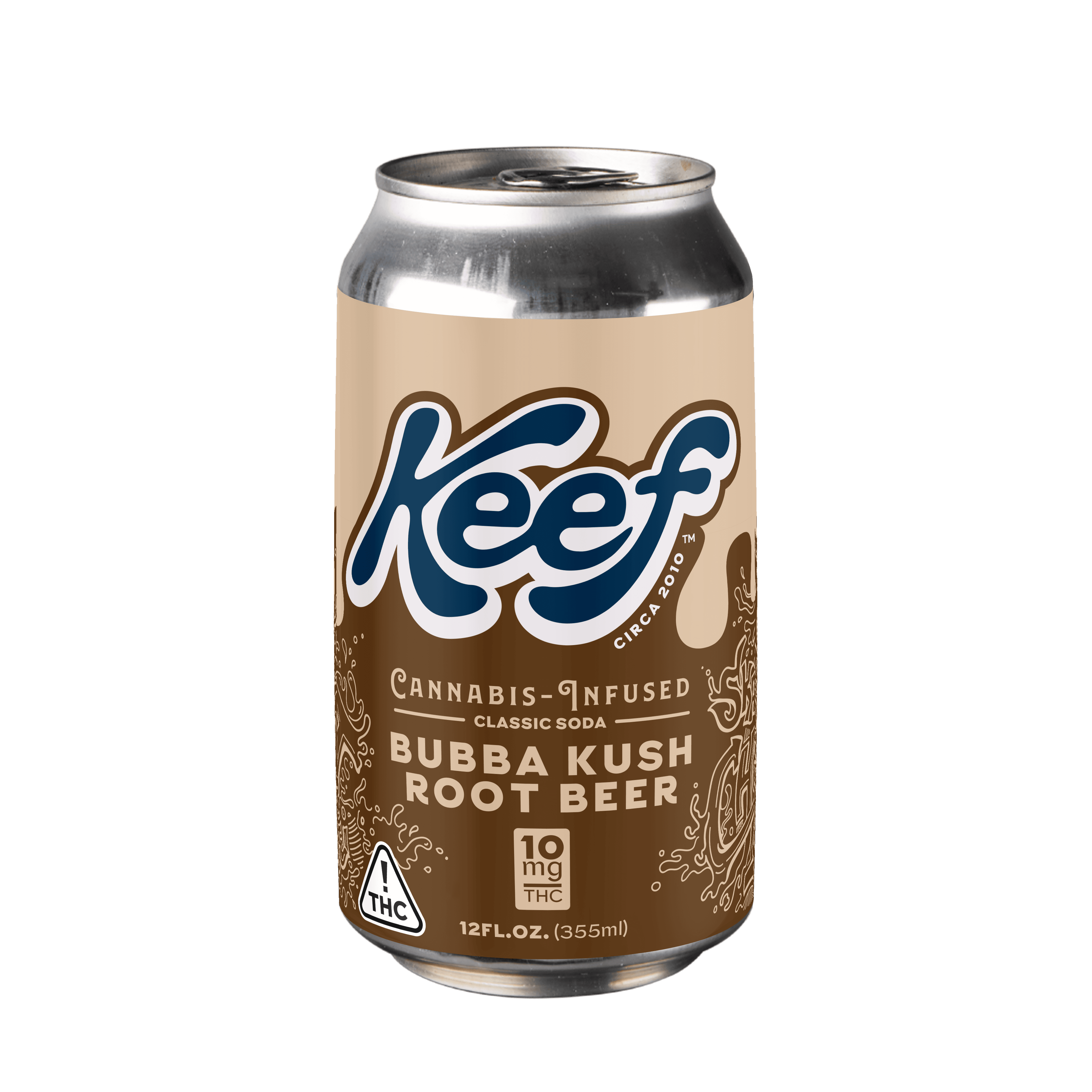 Keef Bubba Kush Root Beer (H) Classic Soda 10mg 12oz