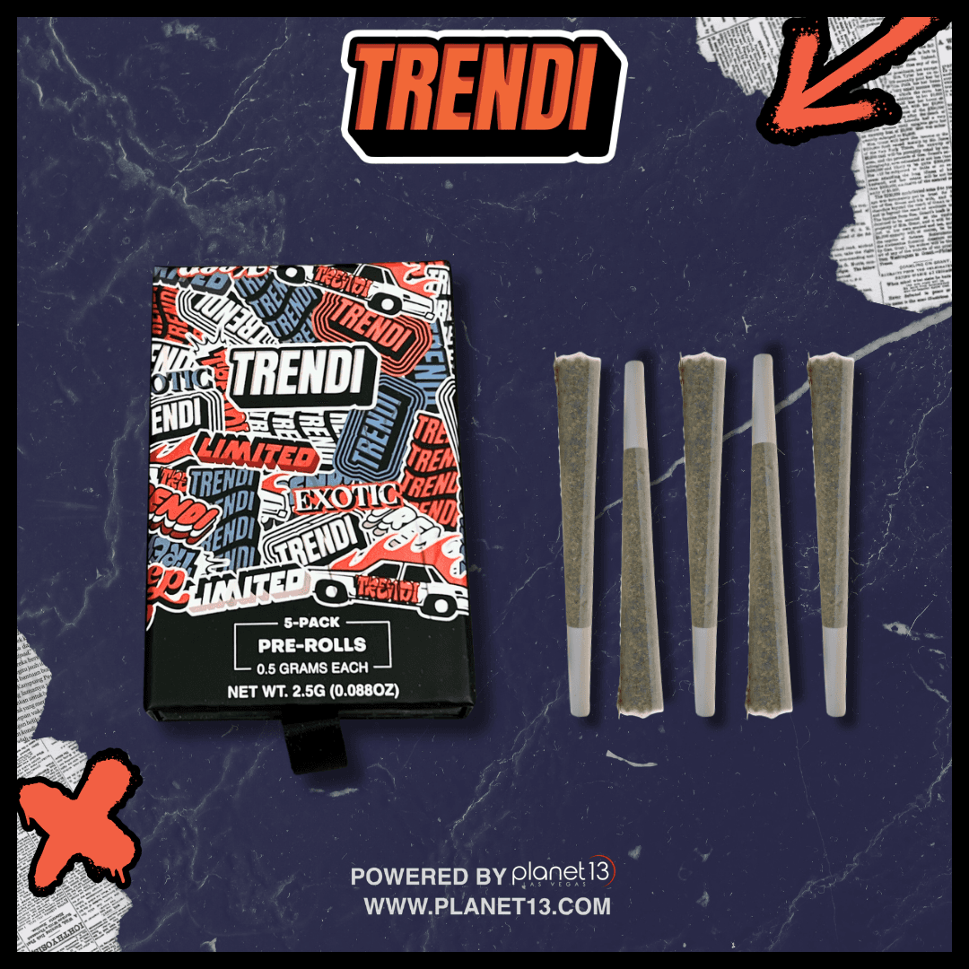 TRENDI Strawberry Headband .5g Preroll 5pk