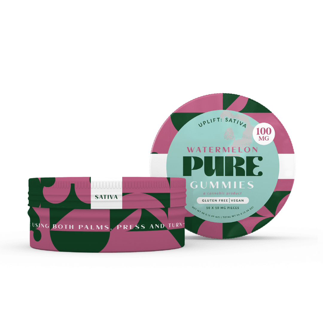 100mg <10x10mg> Gummies (Watermelon) [Sativa]