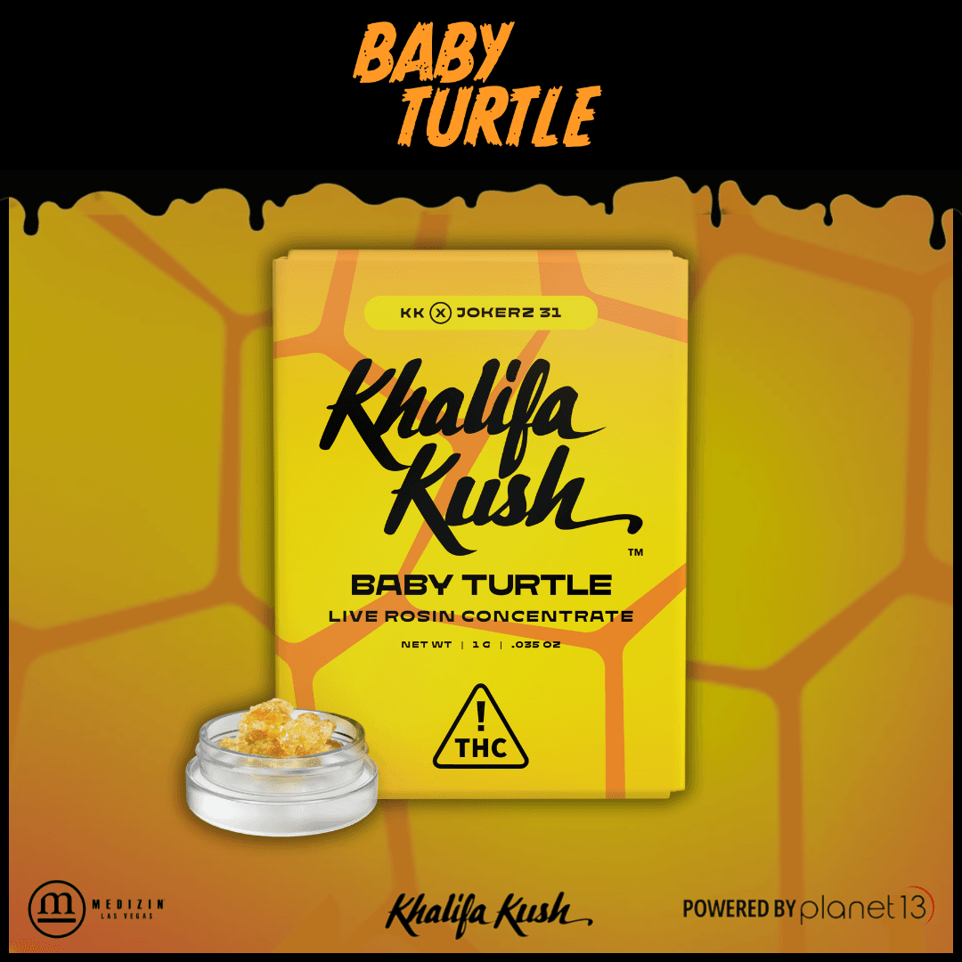 Khalifa Kush Baby Turtle .5g Live Rosin