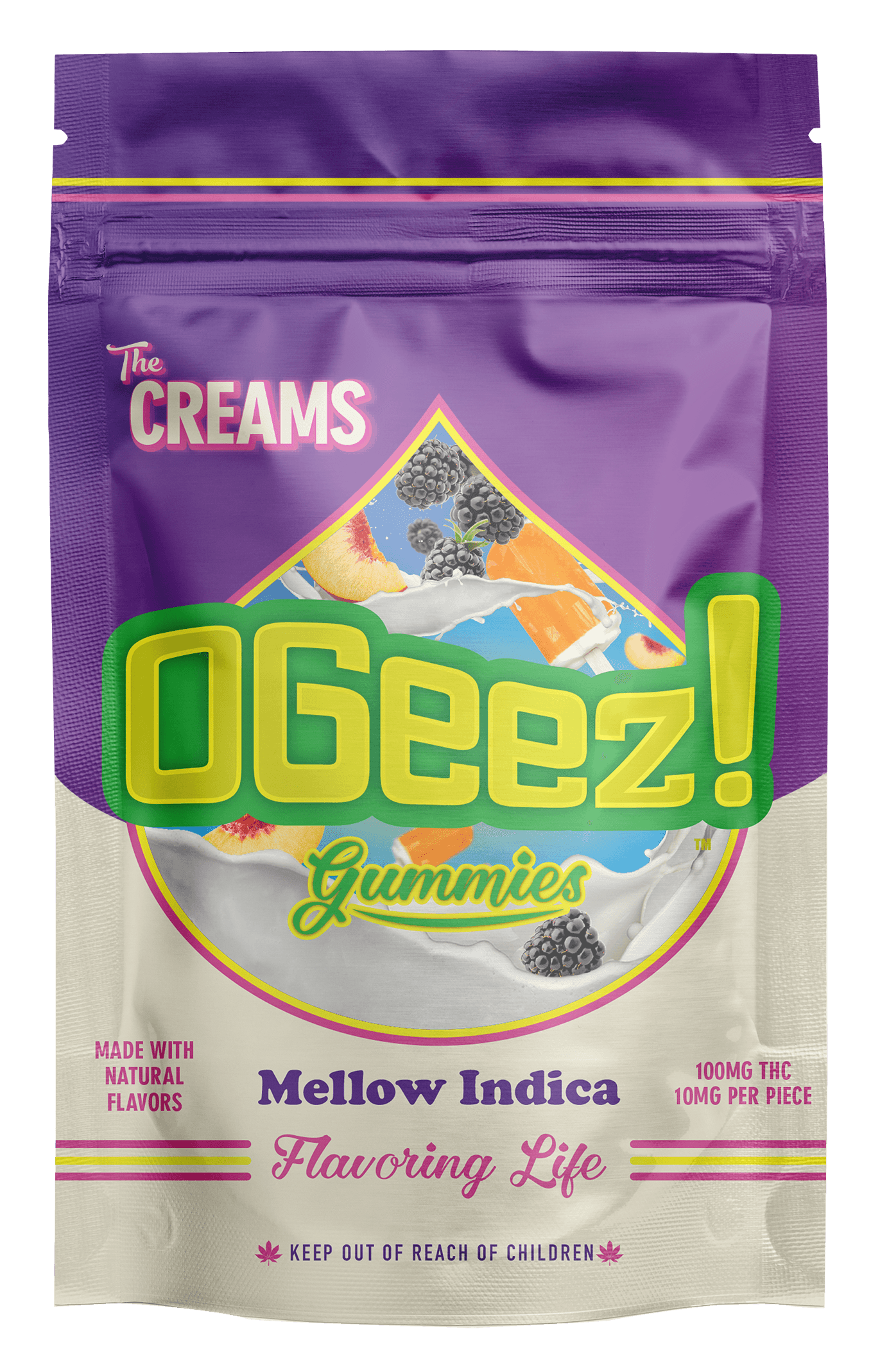 OGeez! - The Creams Gummies - Mellow Indica (I) (100mg)