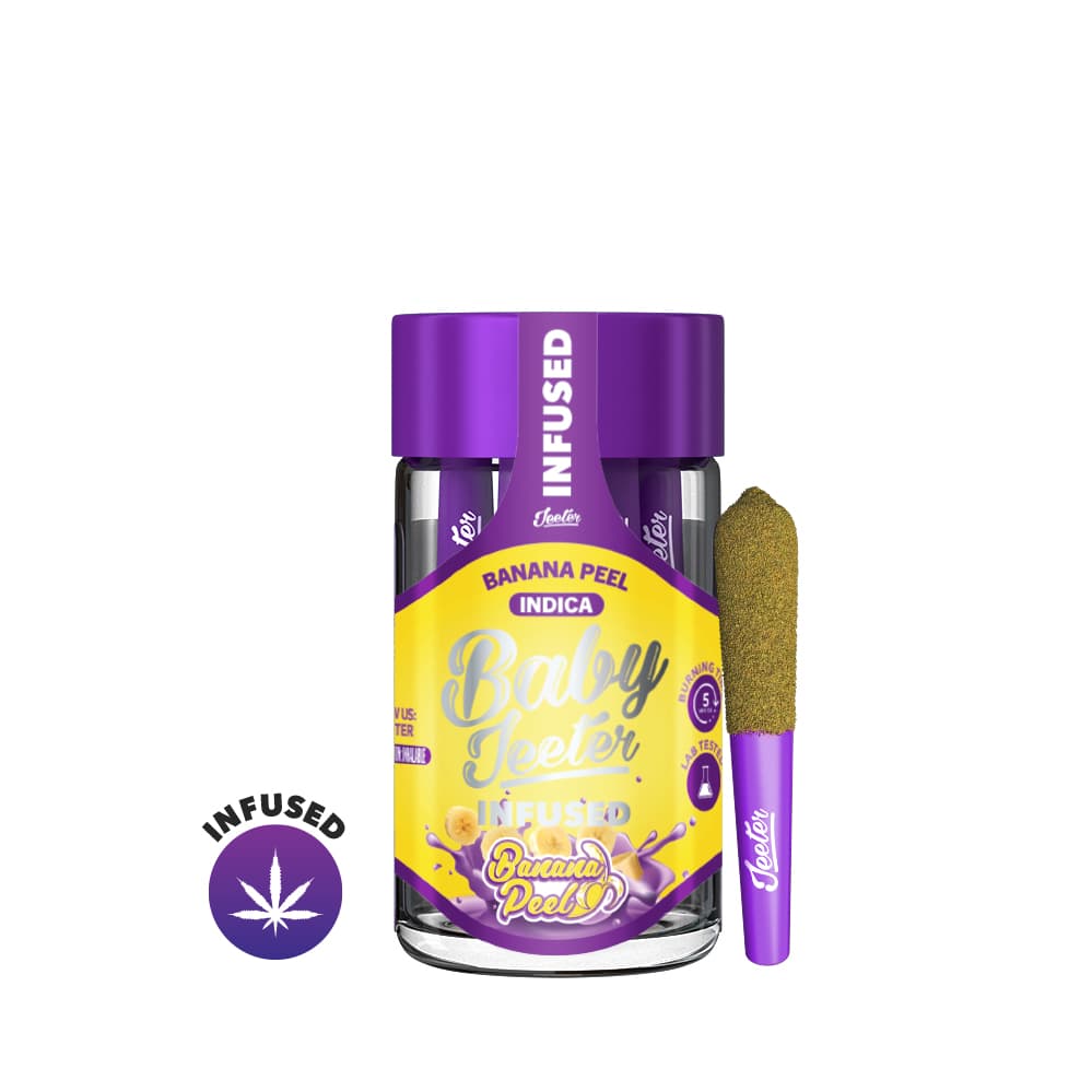 Banana Peel Baby Jeeter Infused Pre-Roll 5-pack | 2.5g