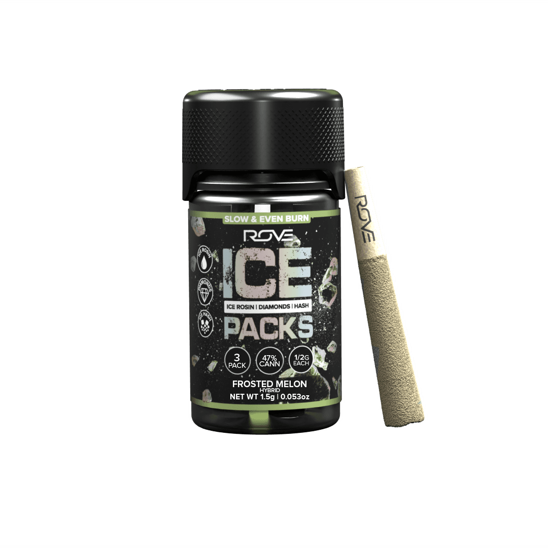 Frosted Melon | Infused Ice Packs (Rosin, Hash, and Diamonds) | 3x 0.5g