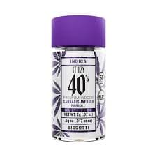 Stiiizy - Infused Preroll 40s 4pk - Biscotti (I)