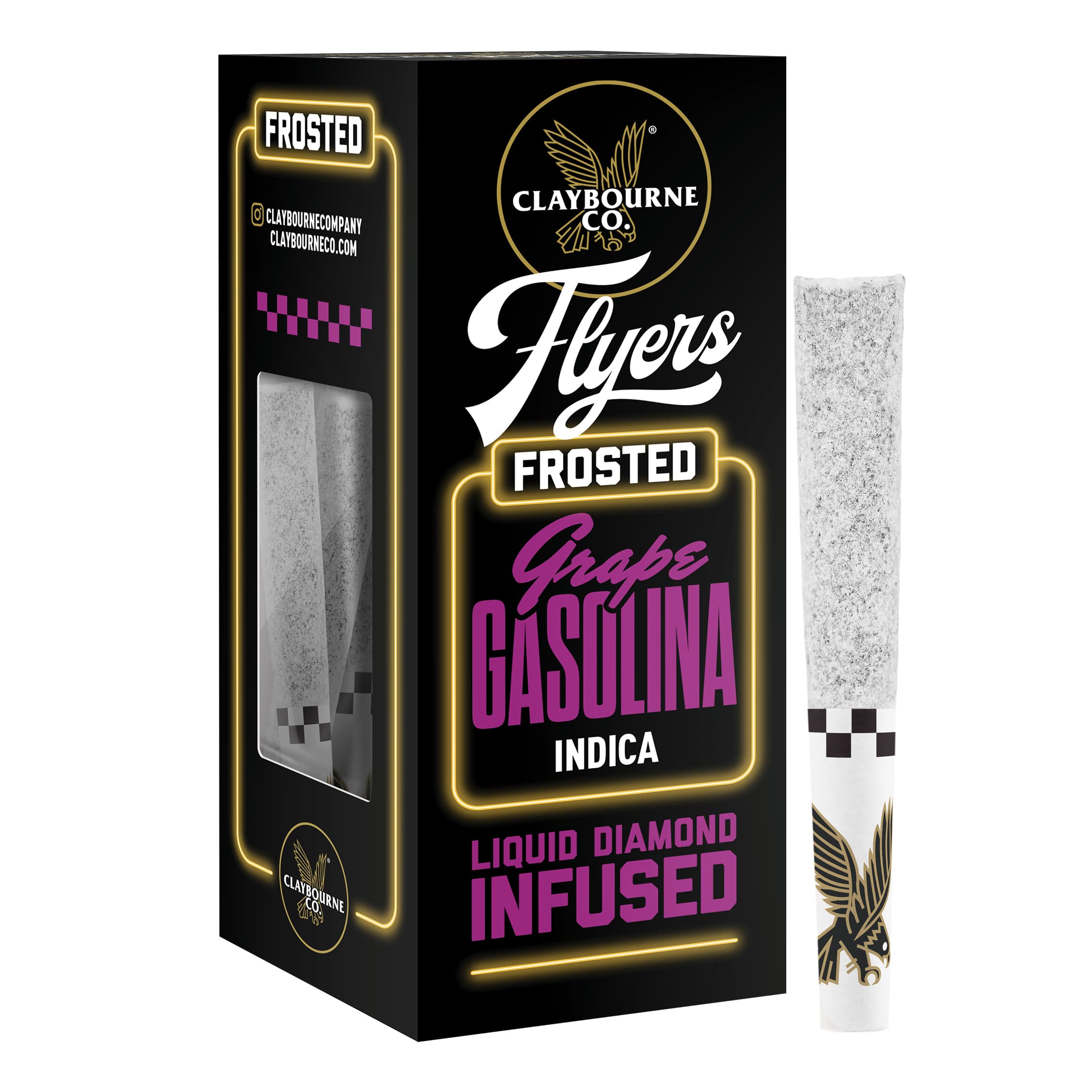 Claybourne Co. Flyers Frosted Grape Gasolina (I) Infused Multipack 0.5g 3pk