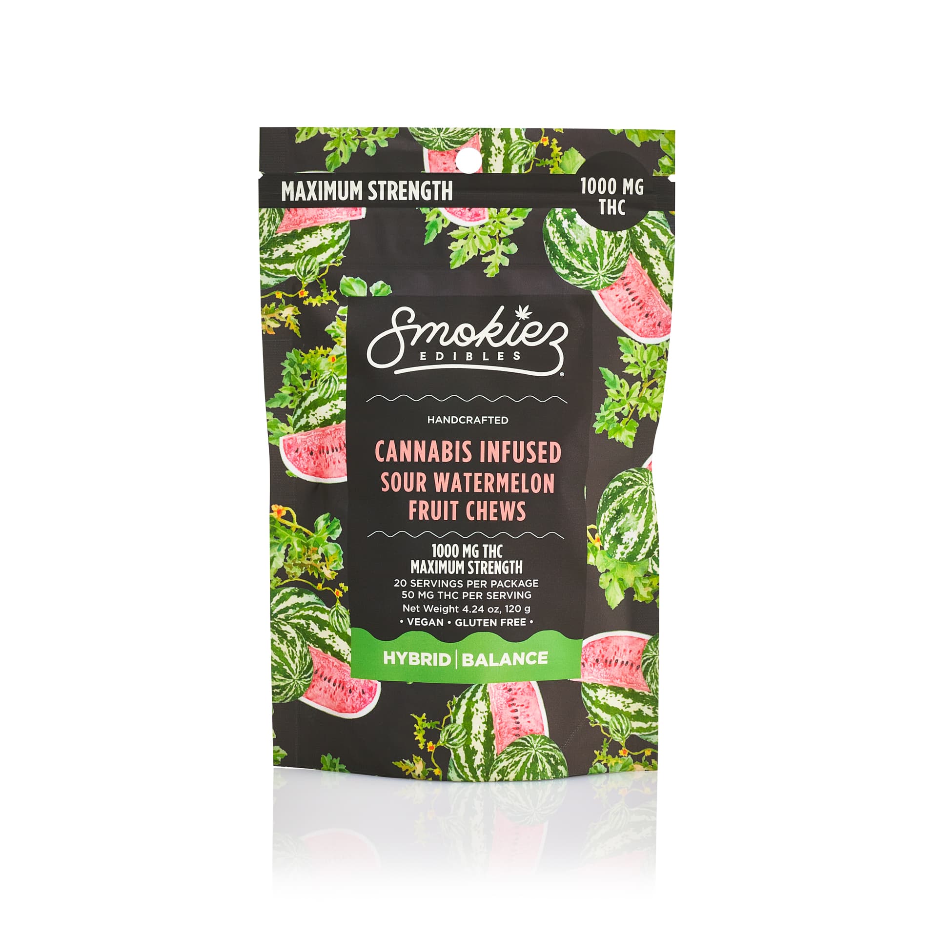 Smokiez - Gummies Sour - Watermelon (H) (1000mg)