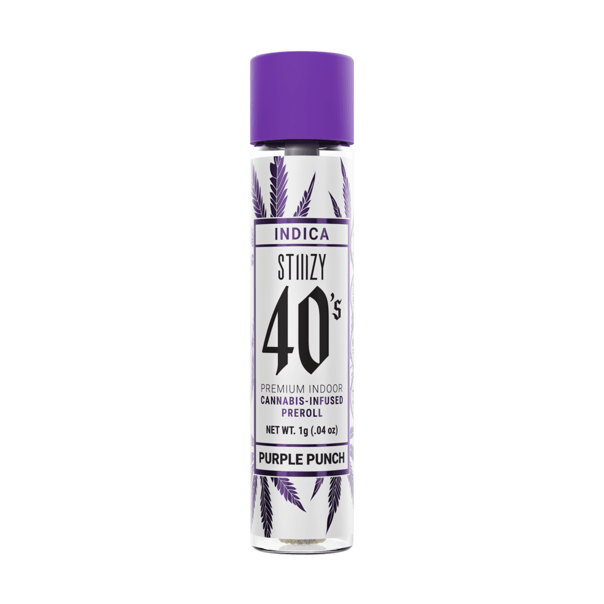STIIIZY 40's Purple Punch (I) Infused Pre-Roll 1g