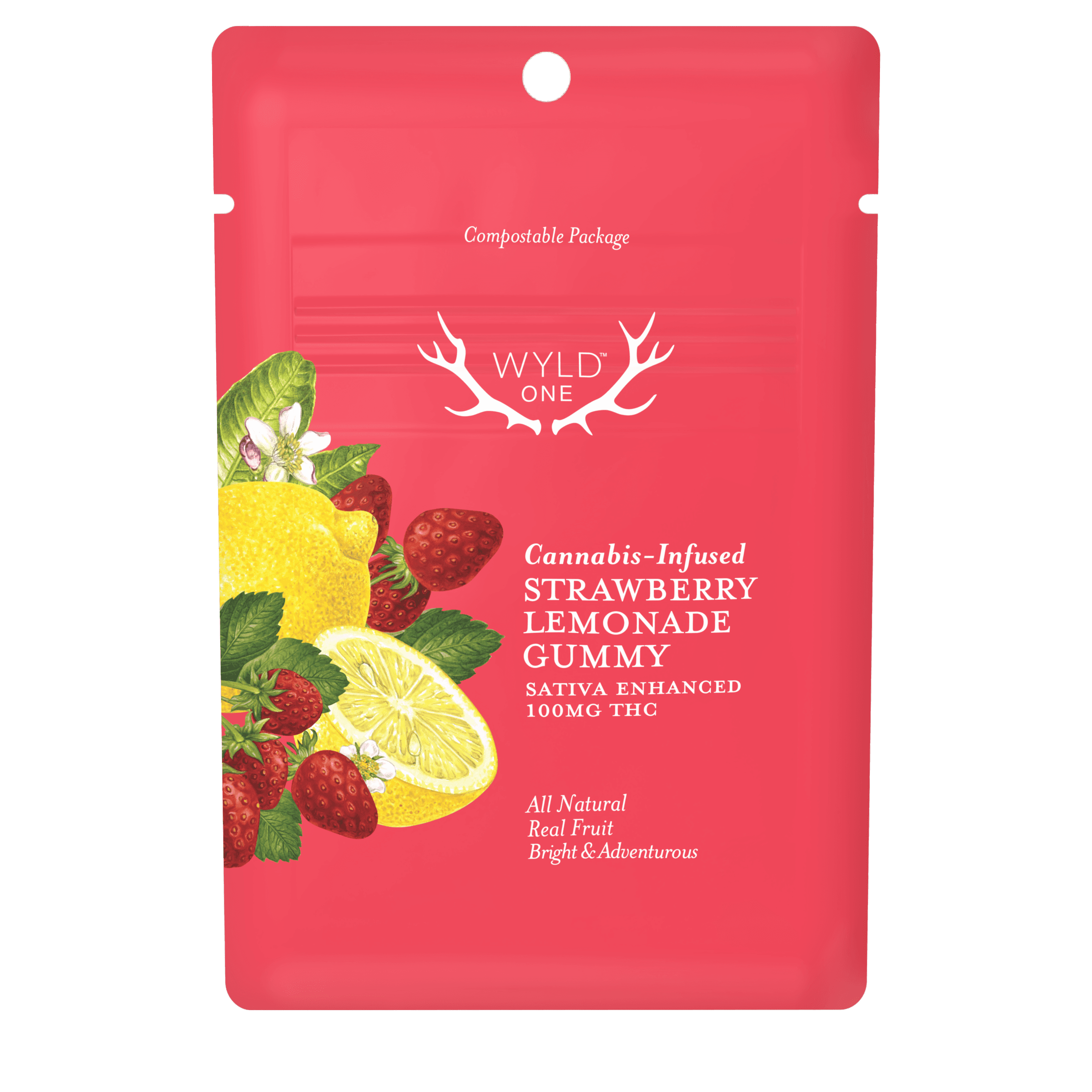 WYLD - One Gummies - Strawberry Lemonade (S) (100mg)