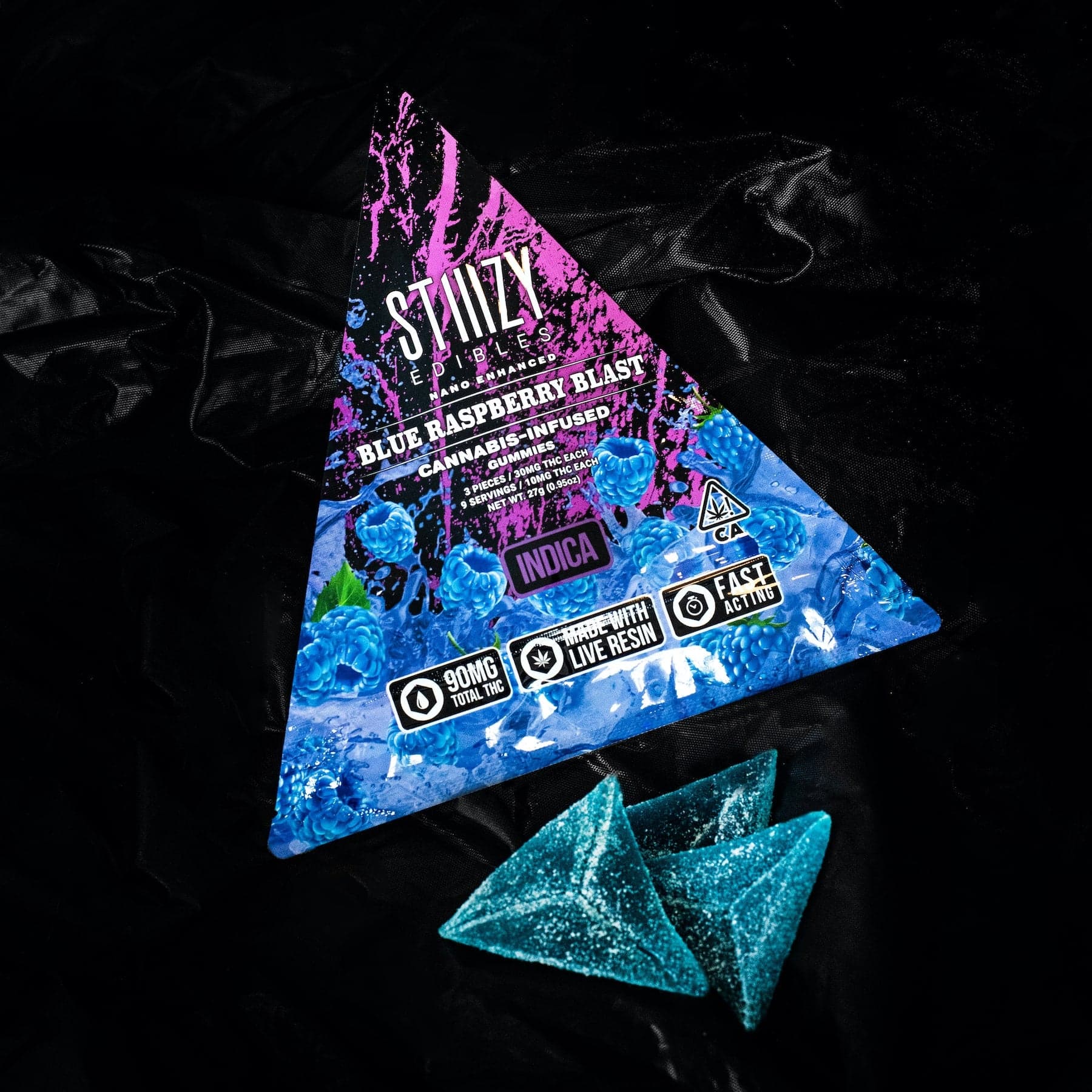 Stiiizy - Blue Raspberry Blast Gummy (100mg)