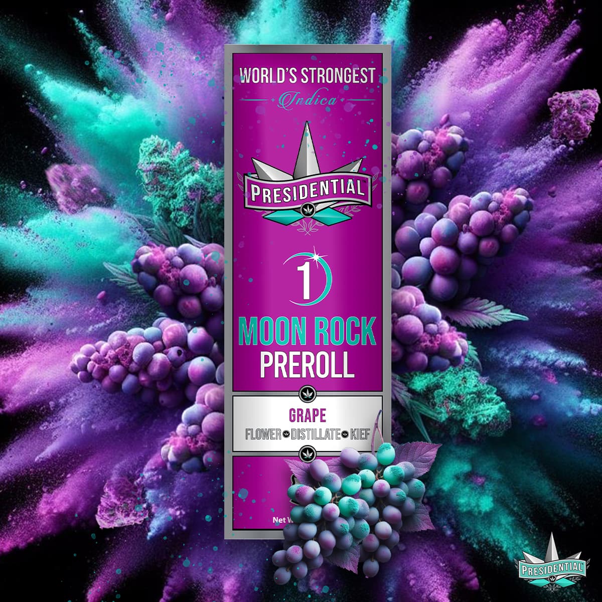 Presidential - Grape Moon Rock Pre-Roll