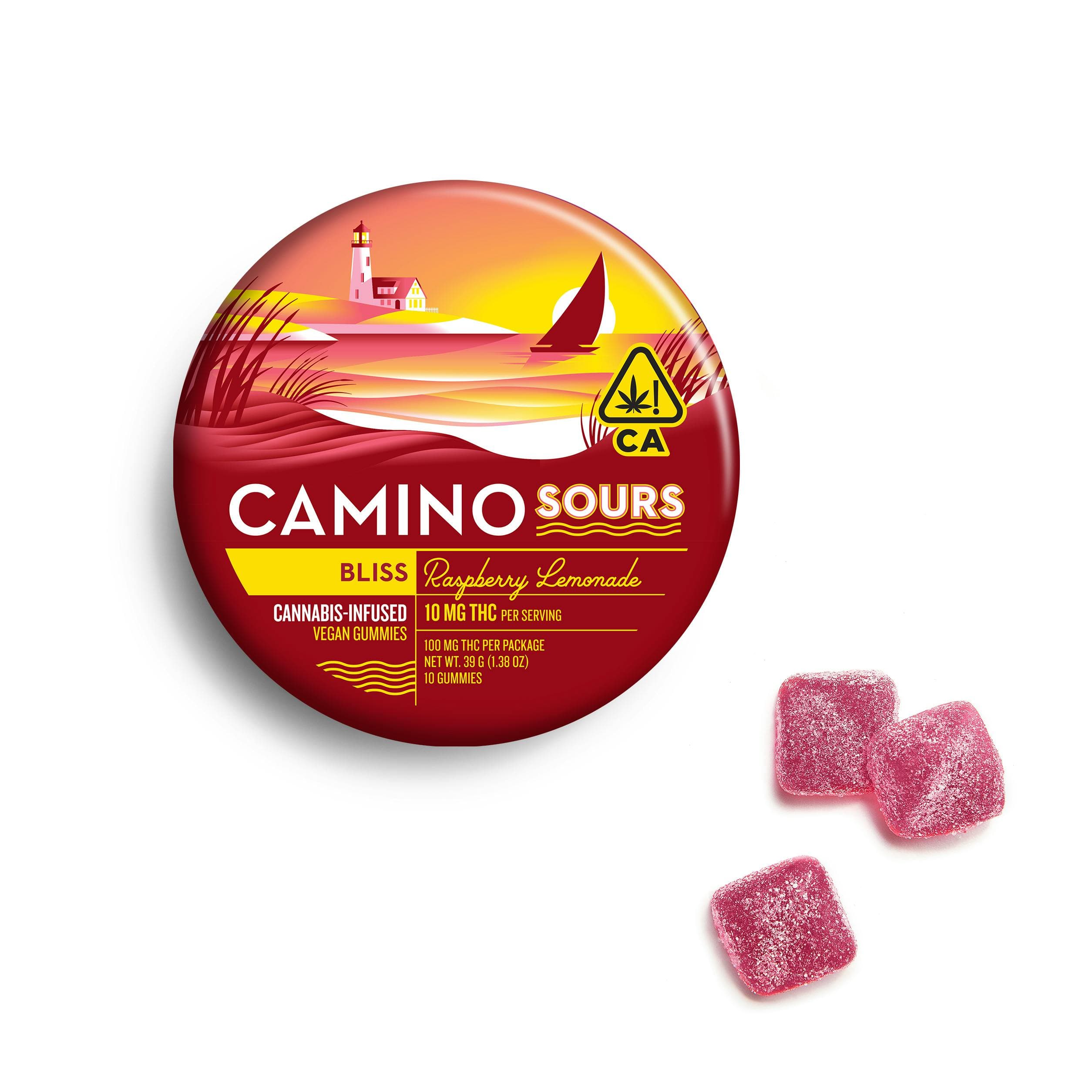 CAMINO - THC GUMMY - SOURS RASPBERRY LEMONADE - 100MG