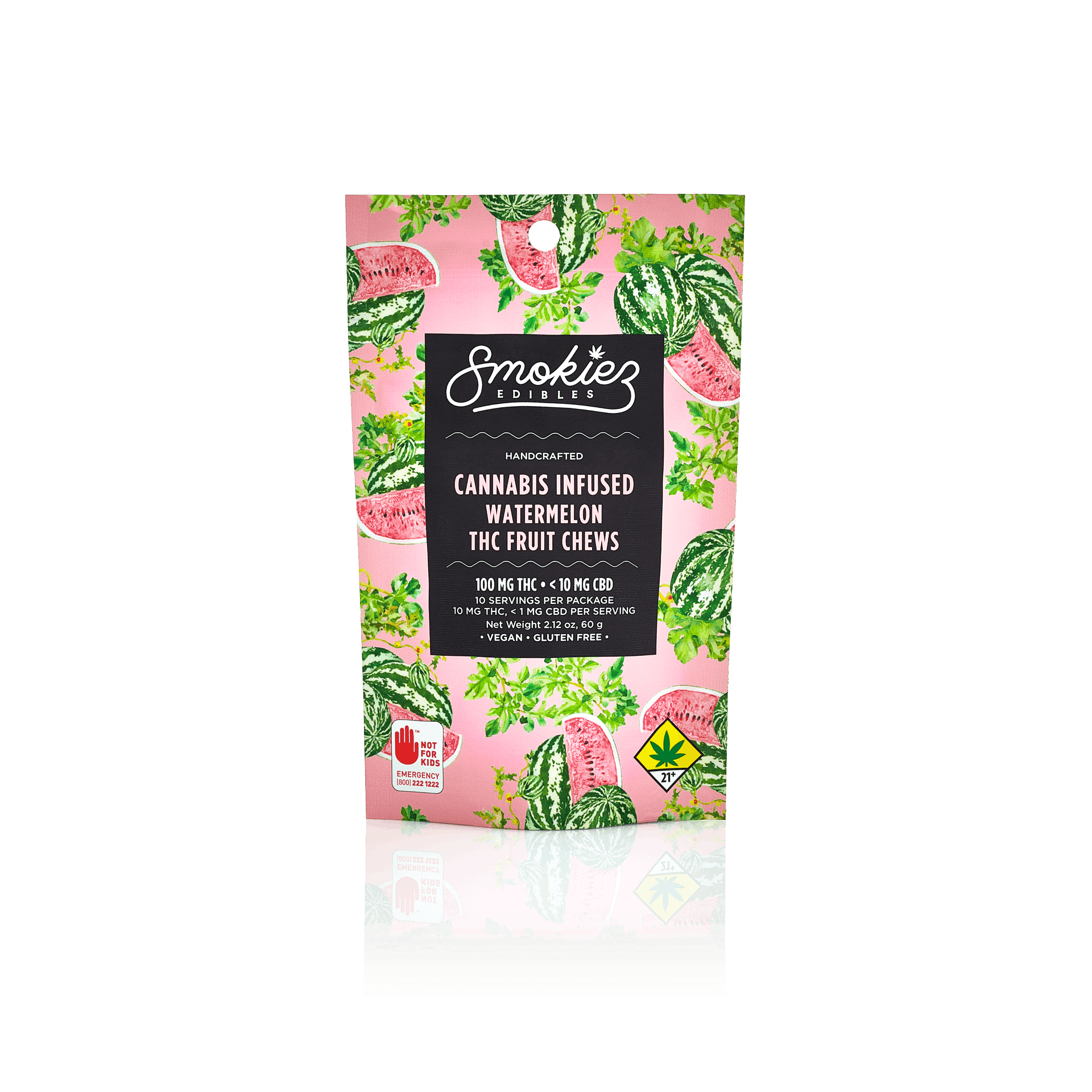 Watermelon HYBRID 100mg THC Fruit Chews 1pk - AZ
