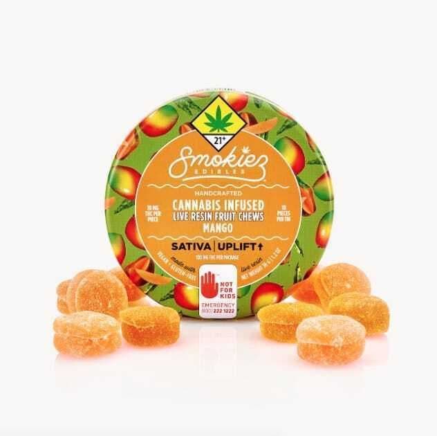 Mango Sativa 100mg THC Live Resin Fruit Chews - CA