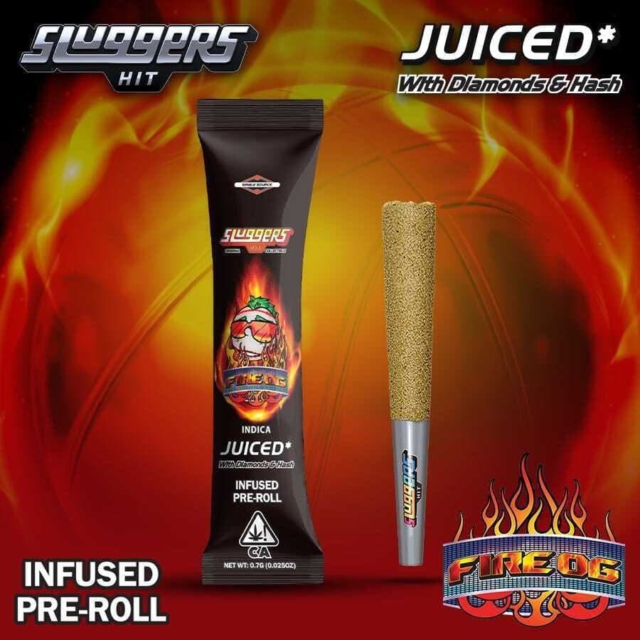 Sluggers - Infused Preroll - 0.7g 1pk - Fire OG