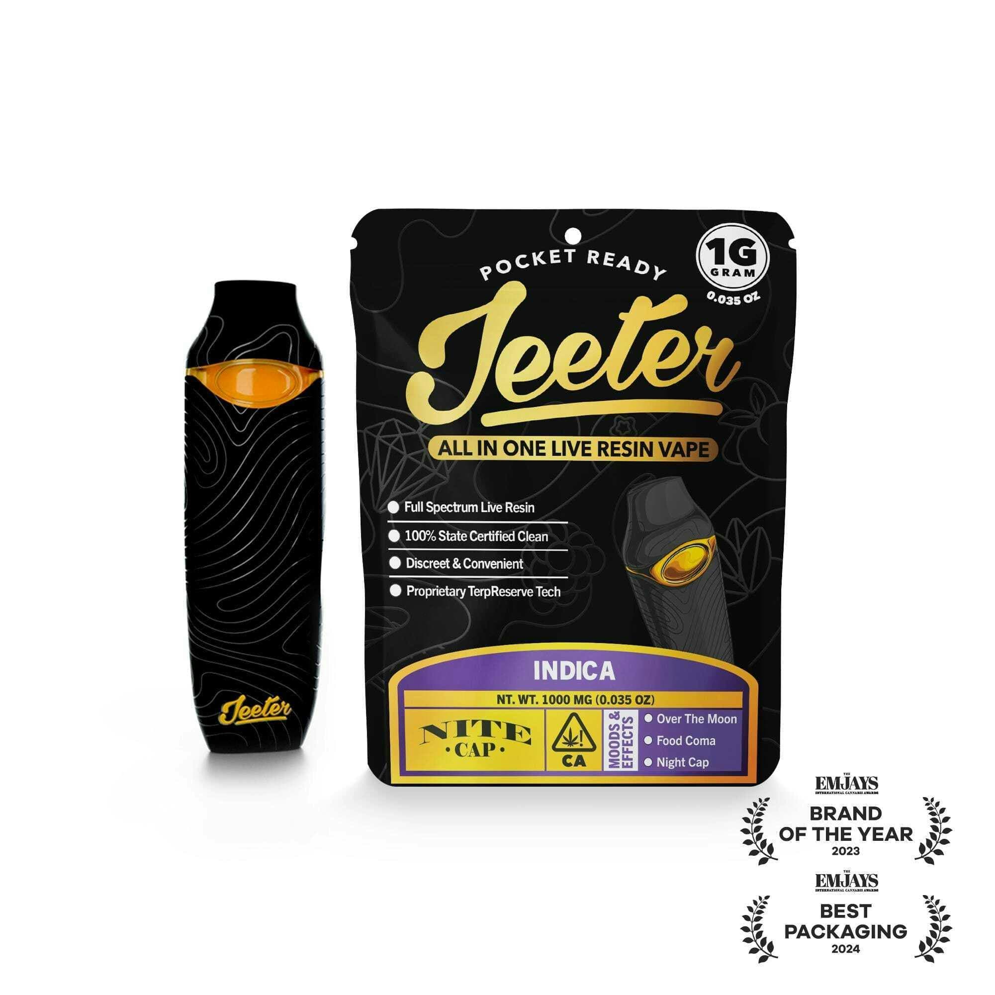 Jeeter | Nite Cap | Live Resin Disposable | 1g