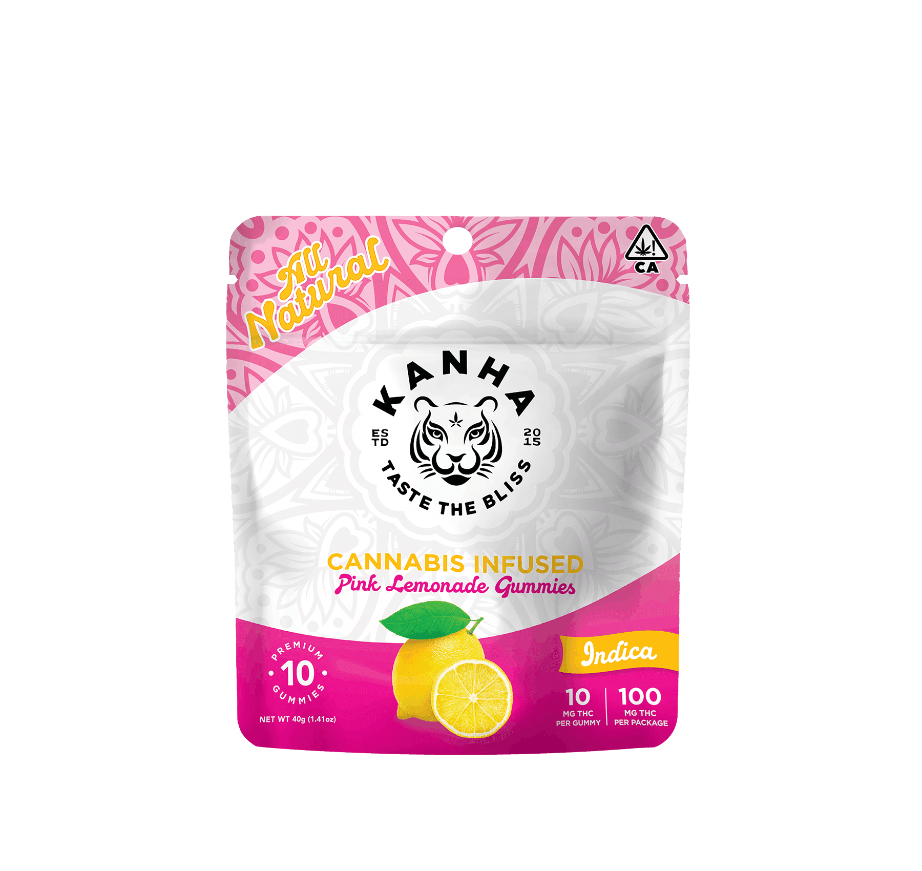 Pink Lemonade | Classic | Indica | 100mg THC | 10-pack