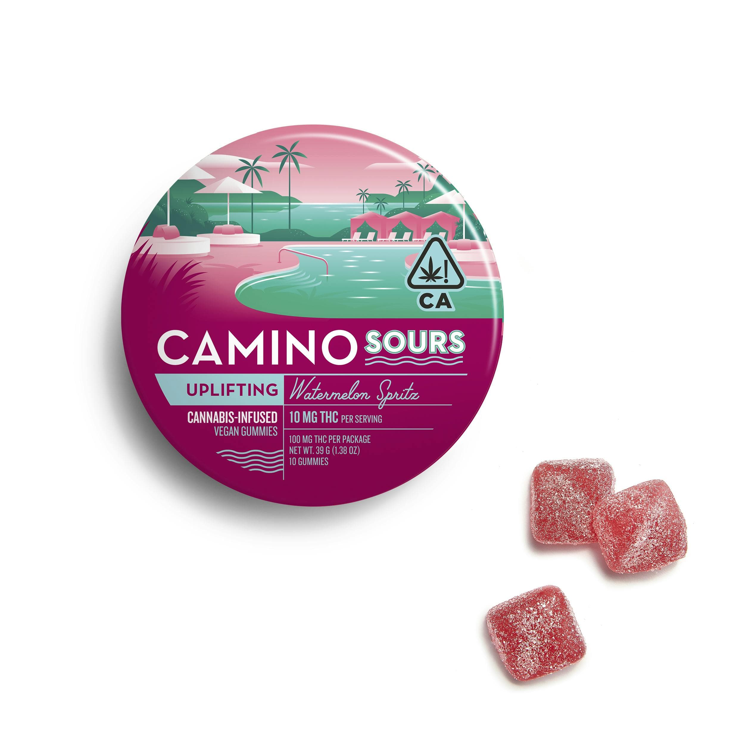CAMINO - THC GUMMY - SOURS WATERMELON SPRITZ - 100MG
