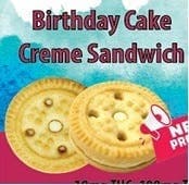 Birthday Cake Cookie Cream Sandwich 100mg - SHP - Just Edibles