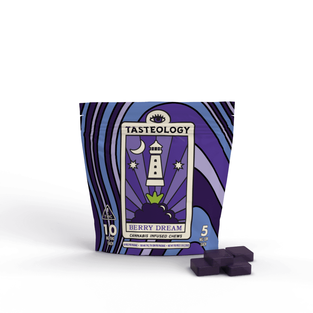 Berry Dream CBN 2:1 (THC:CBN) Fruit Chews (100mg) 10pk